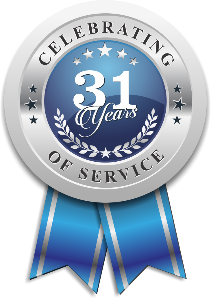 Dovetail 31 Years Badge sticker